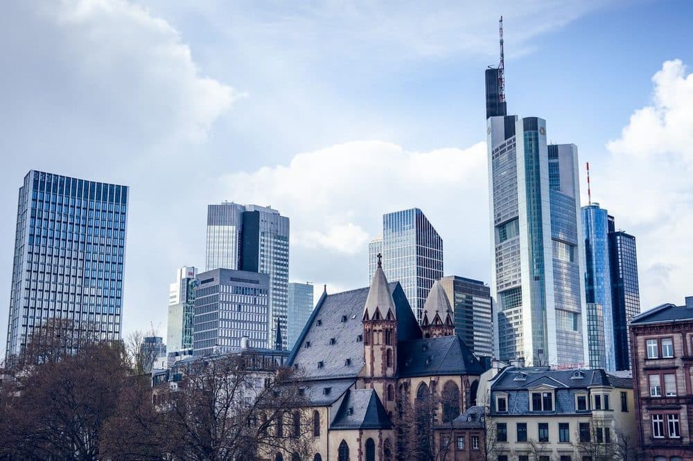 Skyline von Frankfurt am Main.